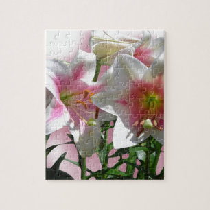 Flowers Blossoms Spring Garden Love Shower Party Jigsaw Puzzle