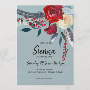 Flowers bouquet for all occasions invitation