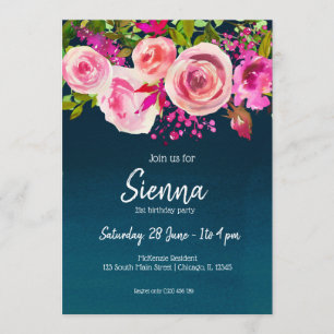 Flowers bouquet for all occasions invitation