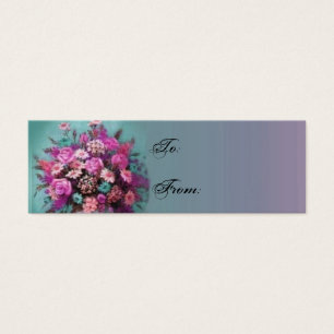 Flowers Bouquet Gift Tag