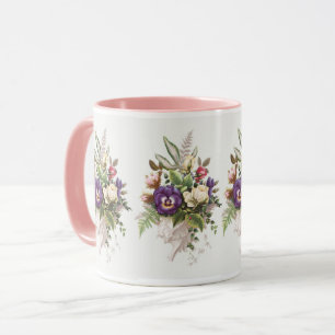 Flowers Bouquet Vintage Floral  Mug