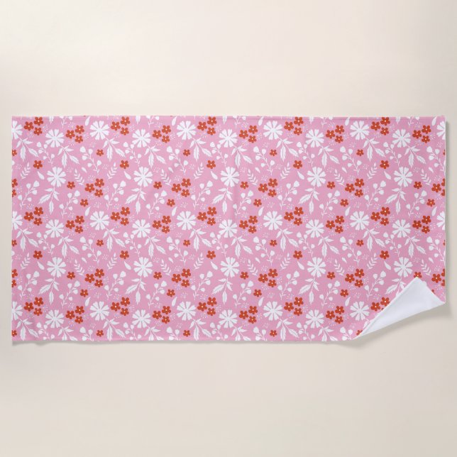 Flowers Bring Colour To Your World Beach Towel (Front)