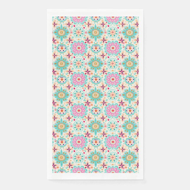 Flowers Bring Colour To Your World Napkin (Front)