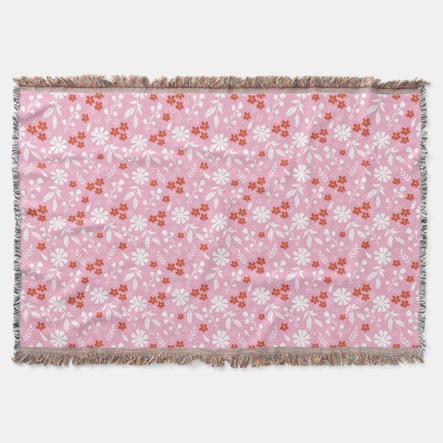 Flowers Bring Colour To Your World Throw Blanket (Front)