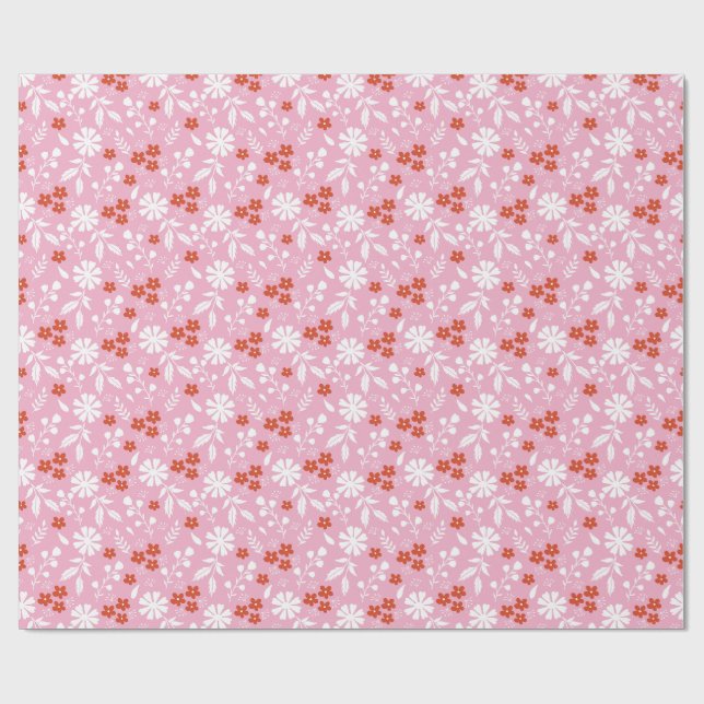 Flowers Bring Colour To Your World Wrapping Paper (Flat)