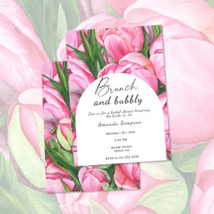 Flowers - Brunch and bubbly bridal shower Invitation