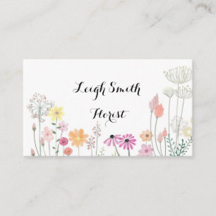 flowers business card