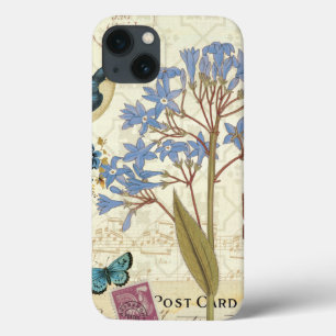 Flowers, Butterflies, and Bird Collage iPhone 13 Case