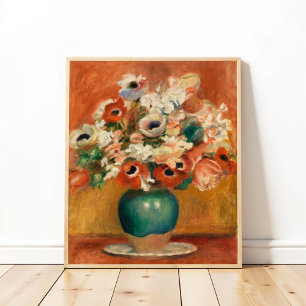 Flowers by August Renoir, Art Poster