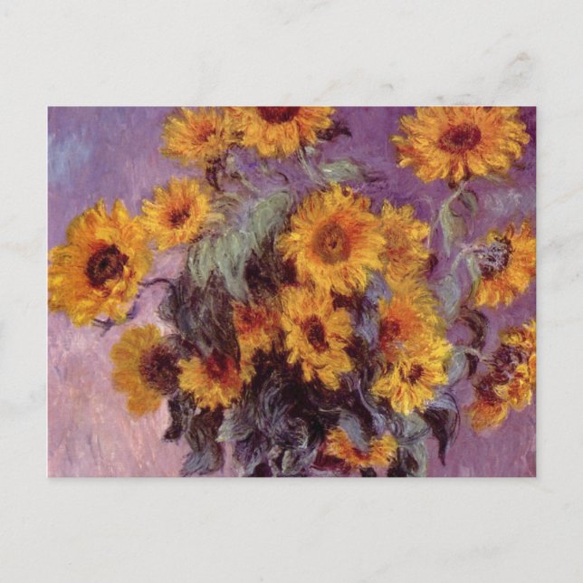 Flowers by Claude Monet Postcard (Front)