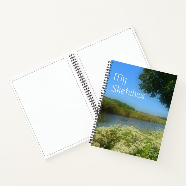 Flowers By The River Notebook (Inside)