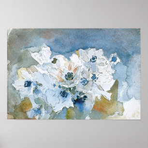 Flowers by Vrubel Poster