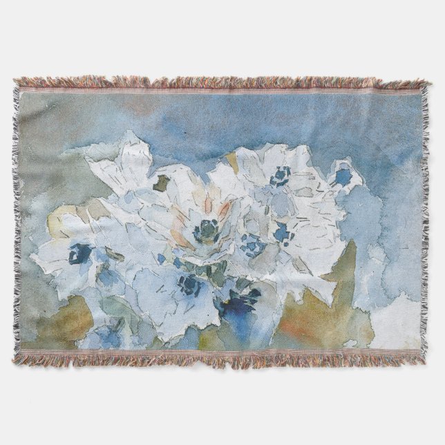 Flowers by Vrubel Throw Blanket (Front)