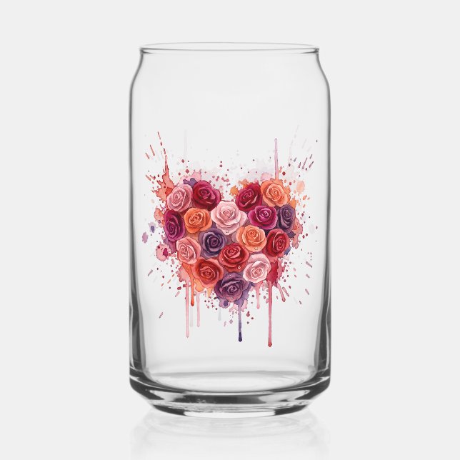 Flowers Can Glass (Front)