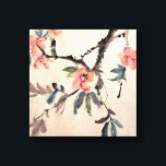 Flowers Canvas Print<br><div class="desc">Chinese painting of flowers morning glory on art paper.</div>