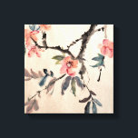 Flowers Canvas Print<br><div class="desc">Chinese painting of flowers morning glory on art paper.</div>
