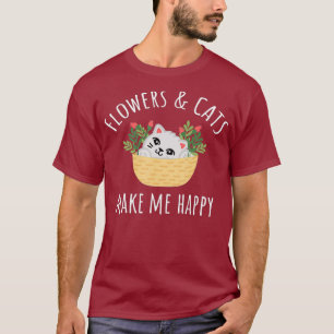 Flowers  Cats Florist T-Shirt