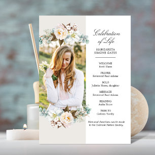 Flowers Celebration of Life Flat Program