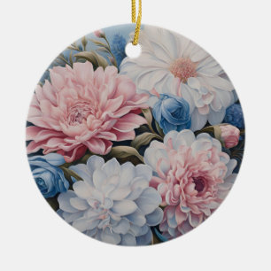 Flowers Ceramic Ornament