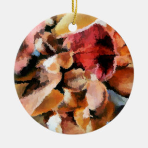 FLOWERS CERAMIC ORNAMENT