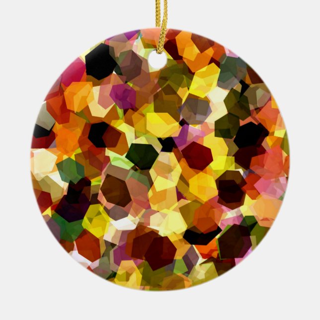 FLOWERS CERAMIC ORNAMENT (Front)