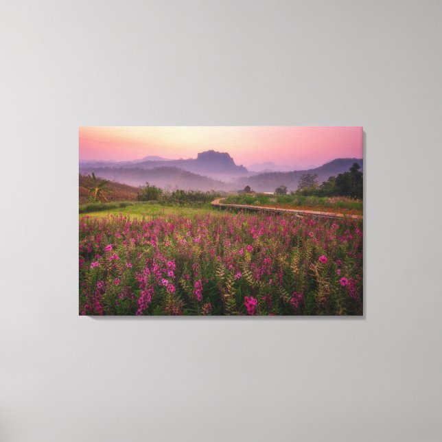 Flowers | Chiang Dao, Chiang Mai, Thailand Canvas Print (Front)