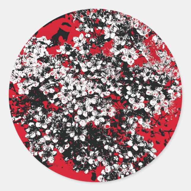 FLOWERS CLASSIC ROUND STICKER (Front)