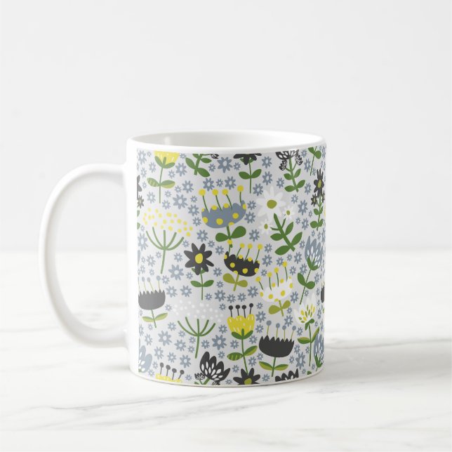 flowers coffee mug (Left)