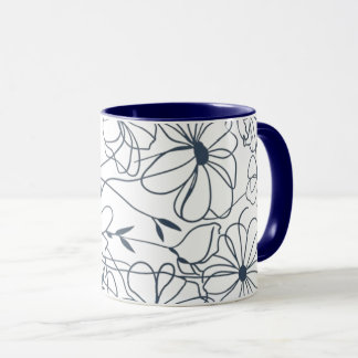 flowers coffee mug