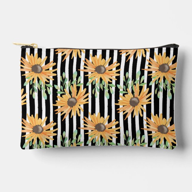 Flowers Colorful Nature Elegant Girly      Accessory Pouch (Front)