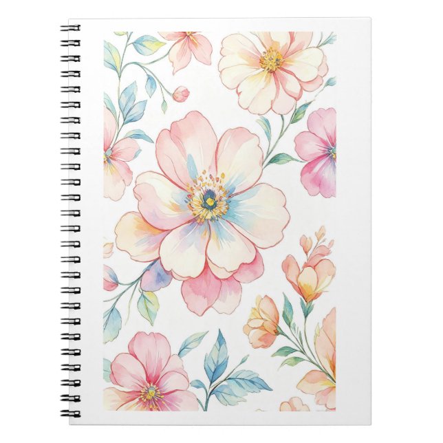 Flowers colorful notebook (Front)