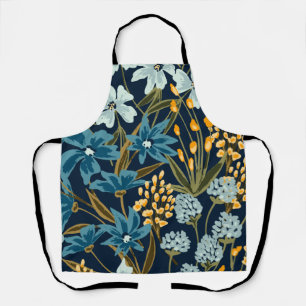 Flowers Colourful Watercolor Trendy      Apron