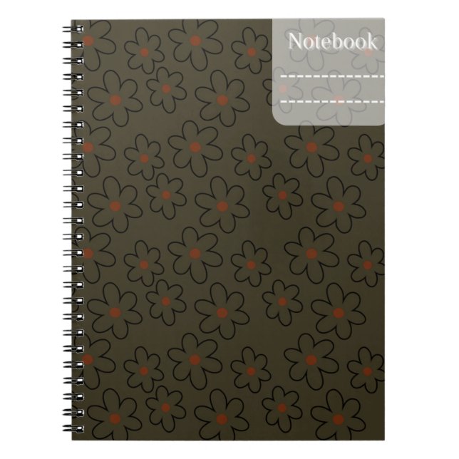 Flowers Composition Notebook  (Front)