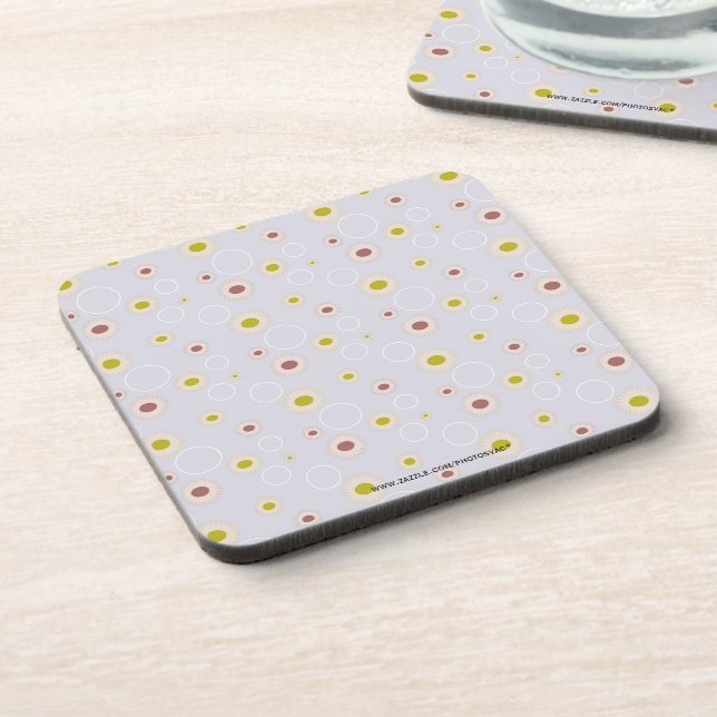 Flowers Cork Coaster (Left Side)