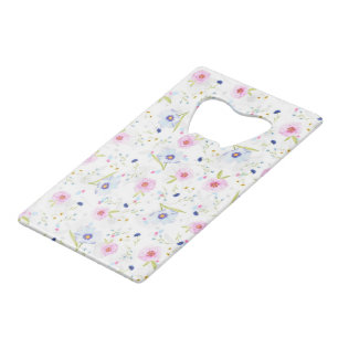 Flowers Credit Card Bottle Opener Spring