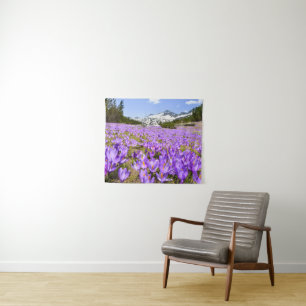 Flowers   Crocus Pirin Mountain Park Bulgaria Tapestry
