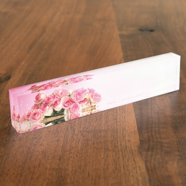 Flowers Custom Desk Destiny Destiny'S Namep Desk N Nameplate (Side)