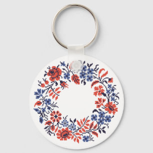 Flowers cycle keychain