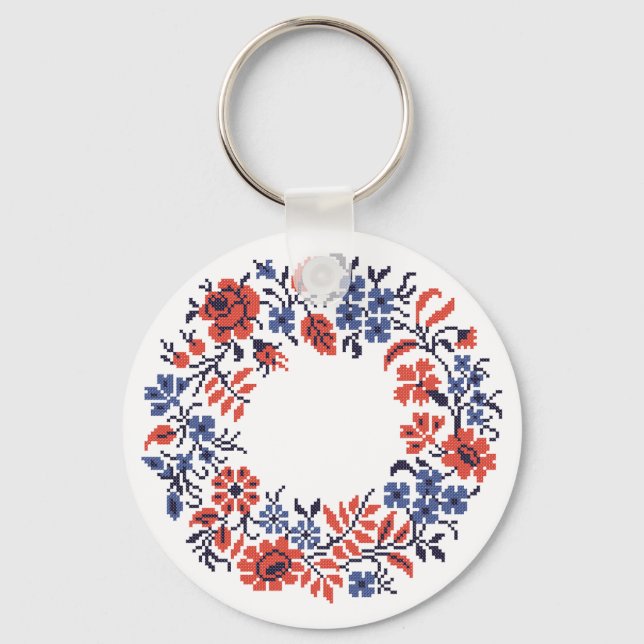 Flowers cycle keychain (Front)