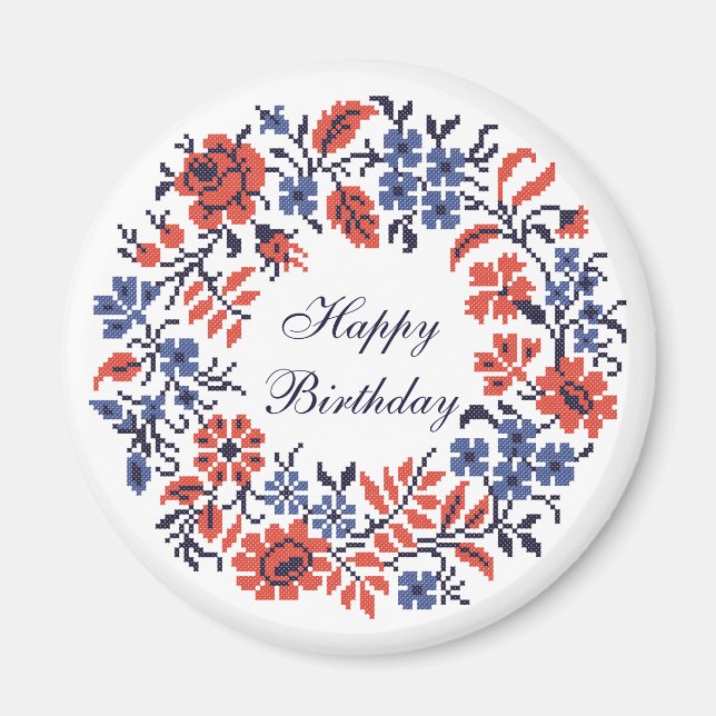 Flowers cycle magnet (Front)