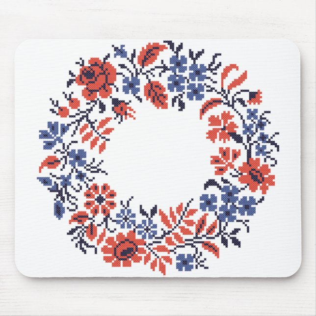 Flowers cycle mouse pad (Front)