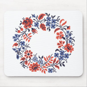 Flowers cycle mouse pad