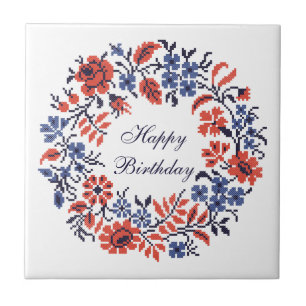 Flowers cycle tile