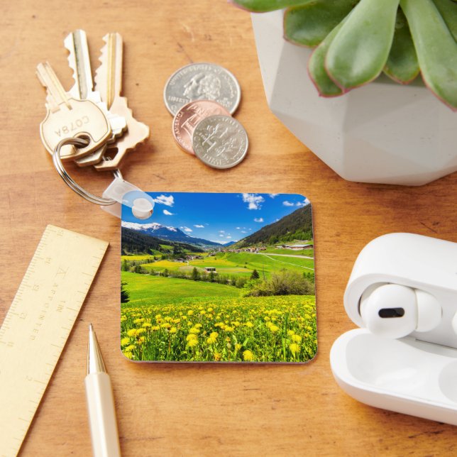 Flowers | Dandelion Canton of Grisons, Switzerland Keychain (Desk)