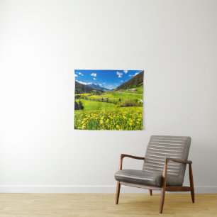 Flowers   Dandelion Canton of Grisons, Switzerland Tapestry