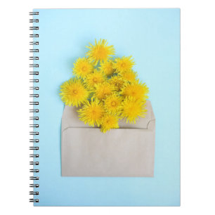 Flowers   Dandelions in Envelope Notebook