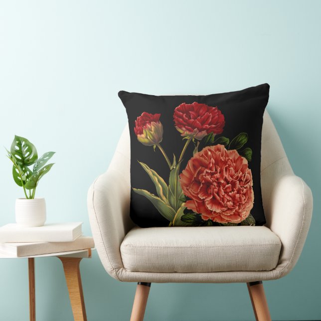 flowers decoration throw pillow (Chair)