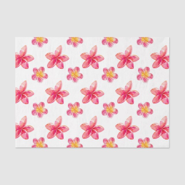 Flowers (Design 39 Red Series) Tissue Paper (Front)