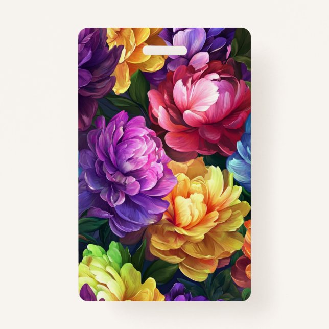 Flowers Design Badge (Front)