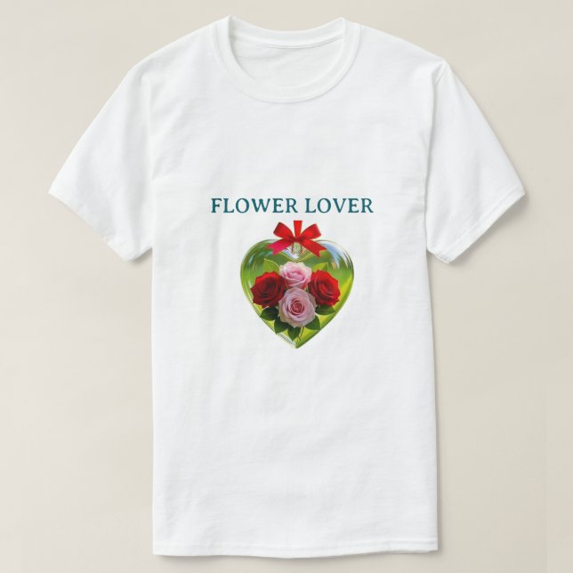 FLOWERS DESIGN T SHIRT (Design Front)